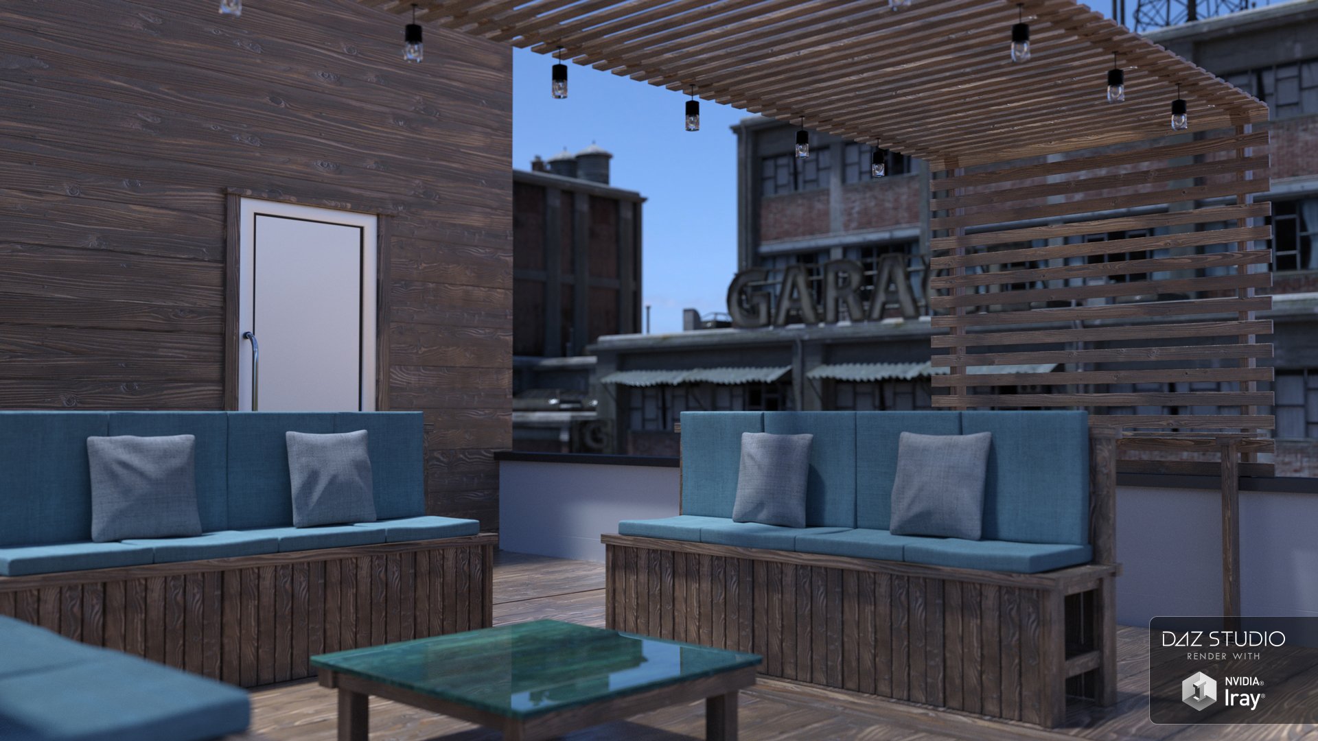 Rooftop Terrace Lounge by: Moonscape Graphics, 3D Models by Daz 3D