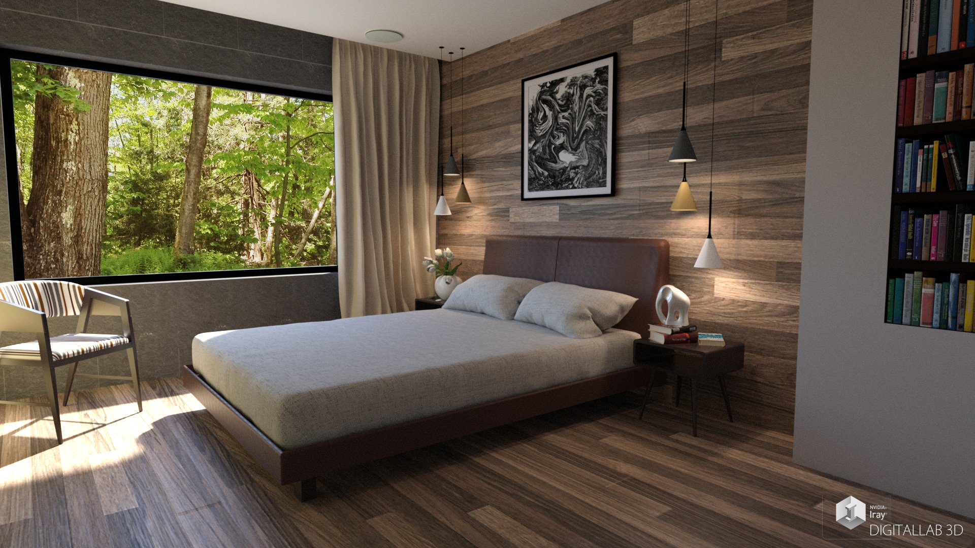 Euro Bedroom by: Digitallab3D, 3D Models by Daz 3D