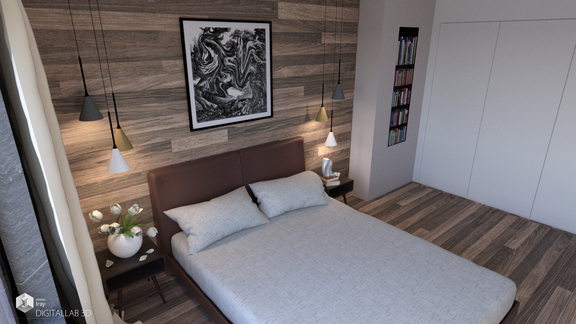 Euro Bedroom by: Digitallab3D, 3D Models by Daz 3D