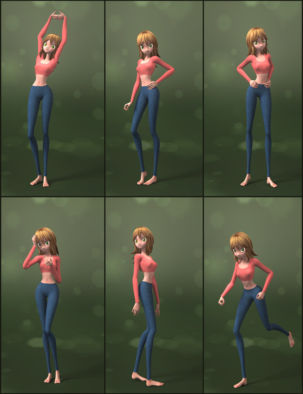 Oh, My Stars! Pose Bundle Oh, My Stars! Pose Bundle by: Quixotry, 3D Models by Daz 3D