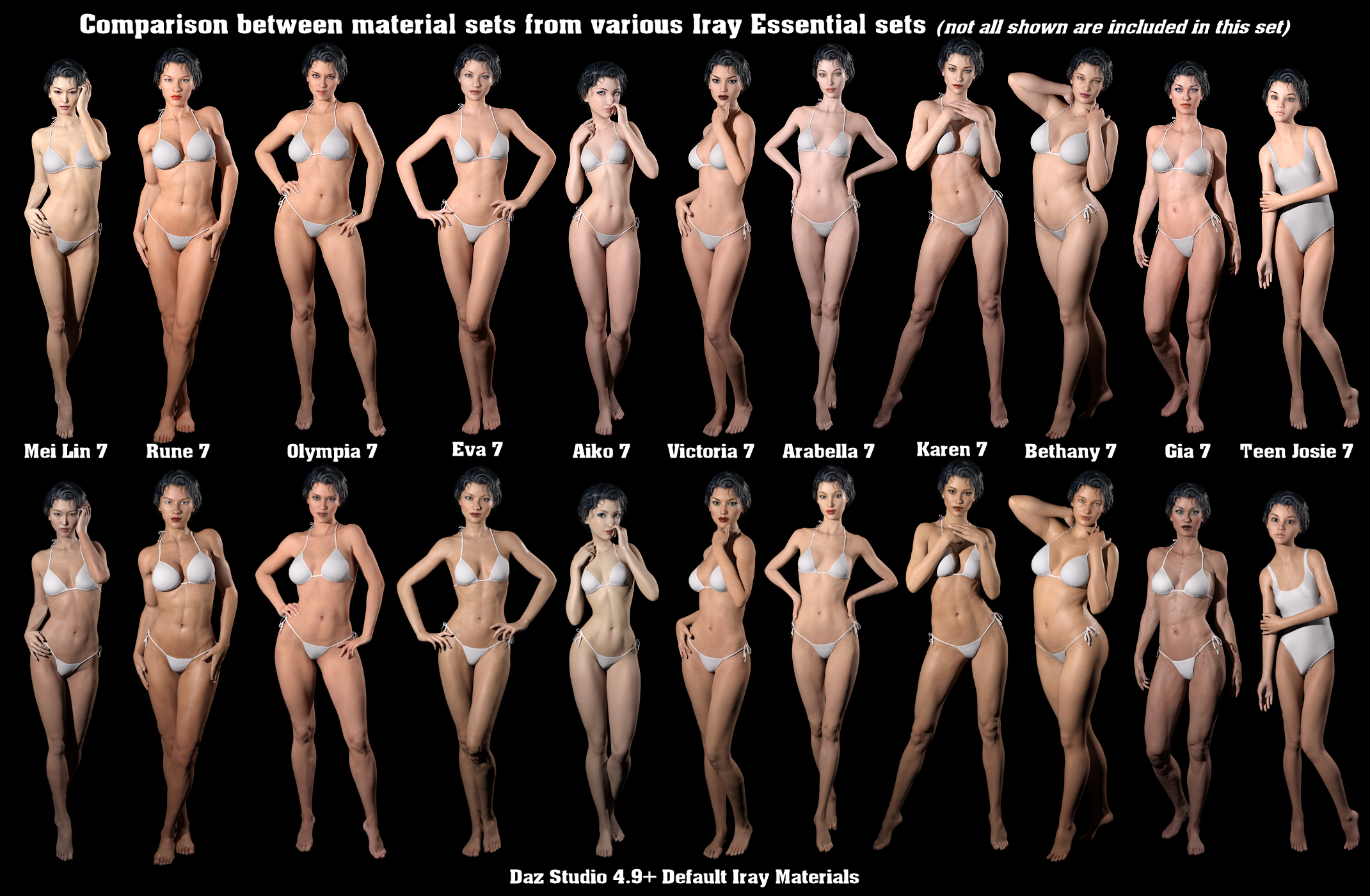 IG Iray Essentials 6 Pack by: IDG DesignsInaneGlory, 3D Models by Daz 3D