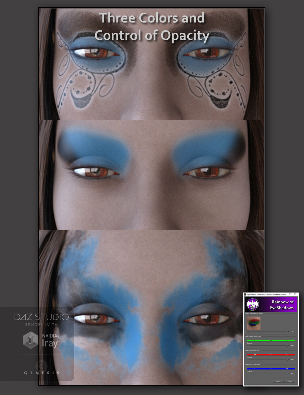 Instant Makeup for Genesis 3 Female by: DraagonStorm, 3D Models by Daz 3D