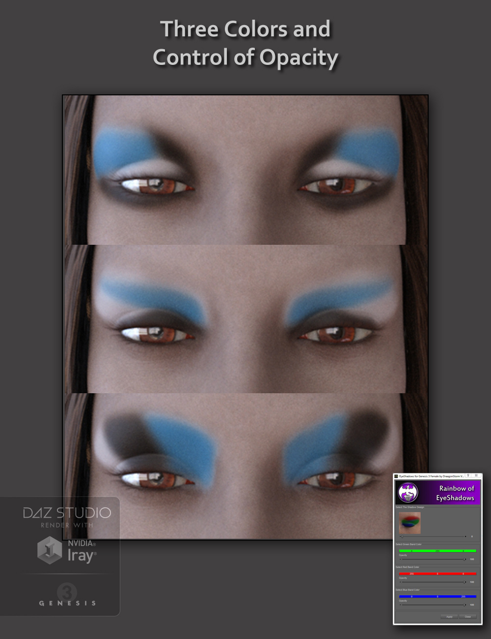 Instant Makeup for Genesis 3 Female Instant Makeup for Genesis 3 Female by: DraagonStorm, 3D Models by Daz 3D