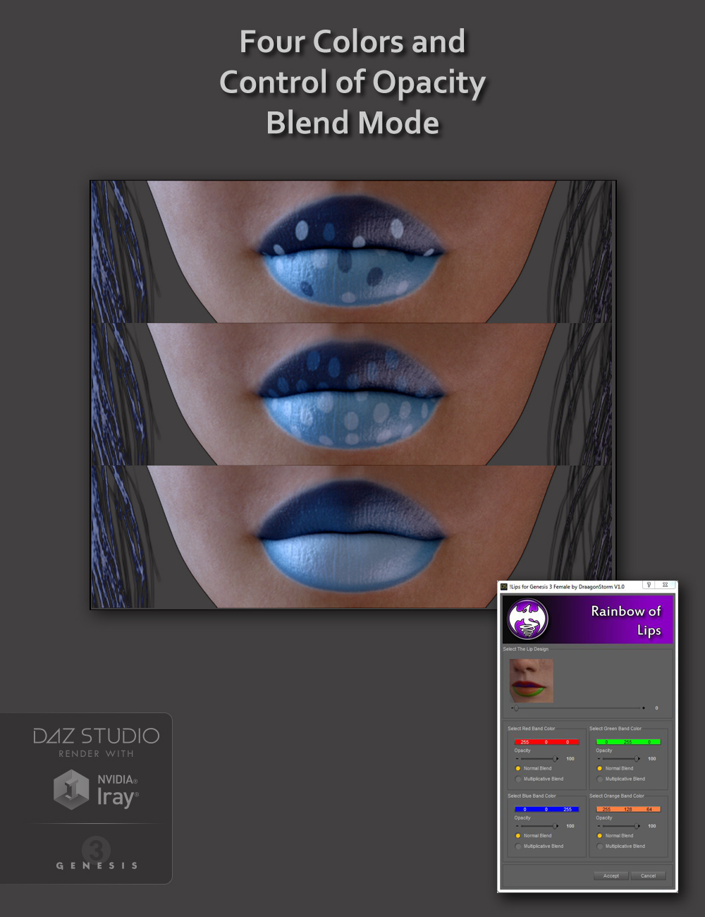 Instant Makeup for Genesis 3 Female Instant Makeup for Genesis 3 Female by: DraagonStorm, 3D Models by Daz 3D