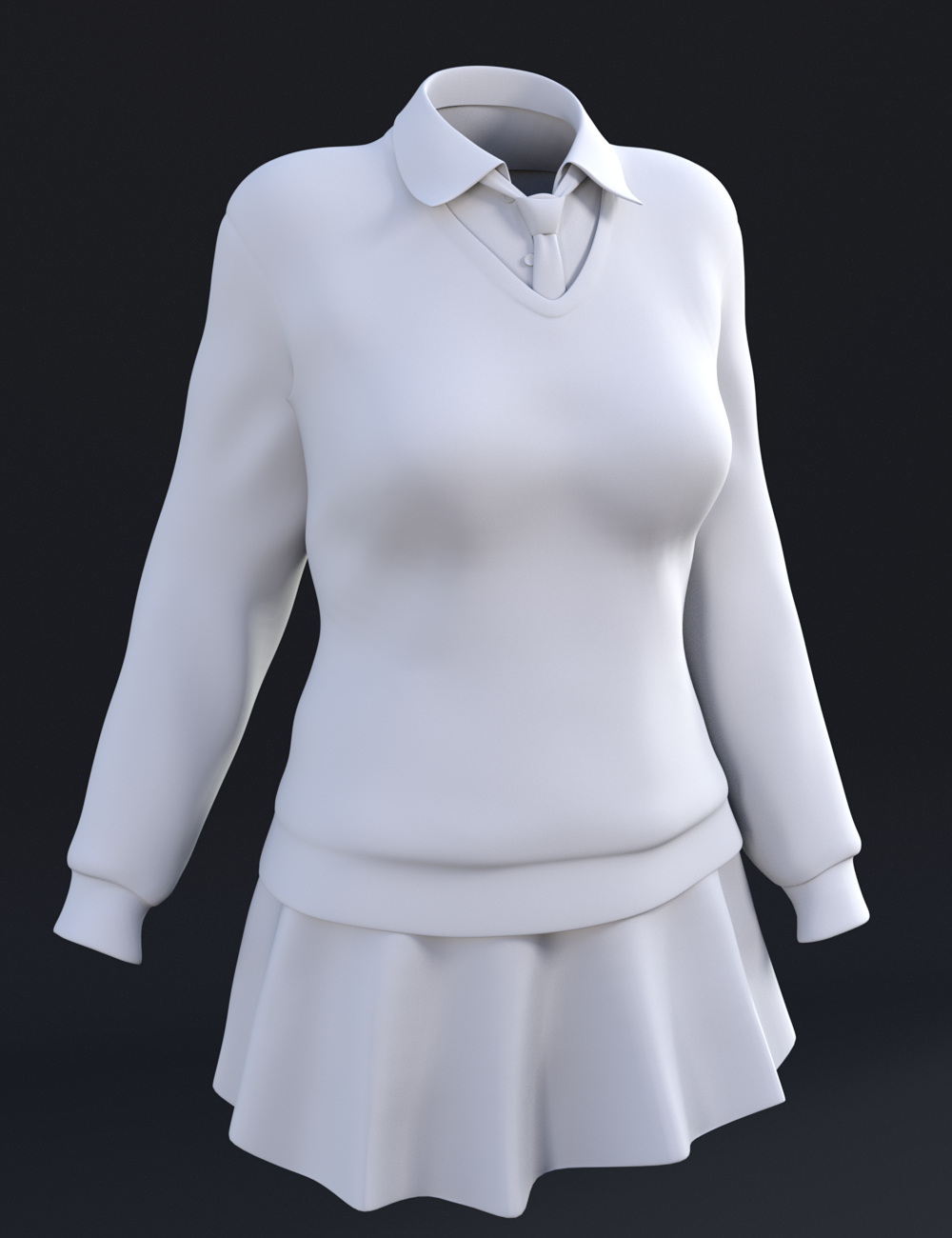 New Semester Outfit for Genesis 3 Female(s) by: tentman, 3D Models by Daz 3D