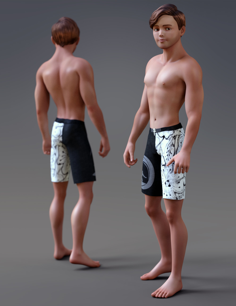 Stylized Matt Figure and Hair for Genesis 3 Male(s)