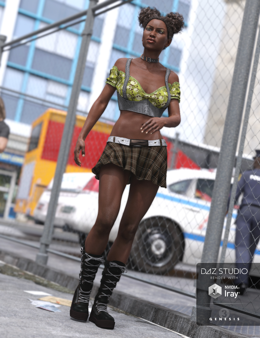 Little Trouble Outfit for Genesis 3 Female(s) by: Shox-Design, 3D Models by Daz 3D