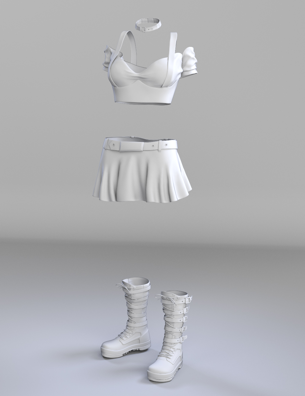 Little Trouble Outfit for Genesis 3 Female(s) by: Shox-Design, 3D Models by Daz 3D