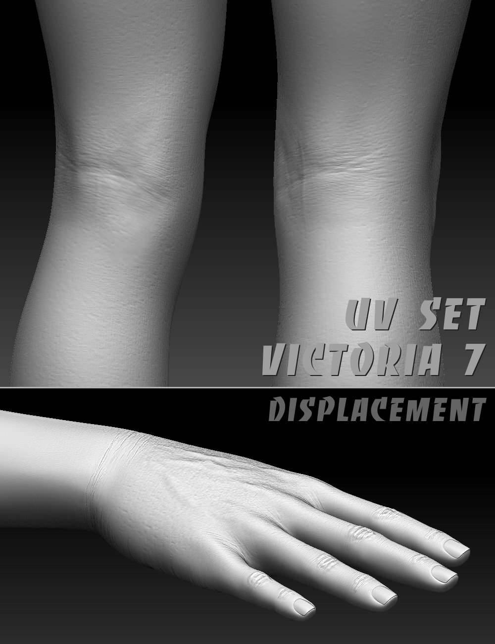 Ultra Detailed Displacement Maps for Victoria 7 by: AlFan, 3D Models by Daz 3D