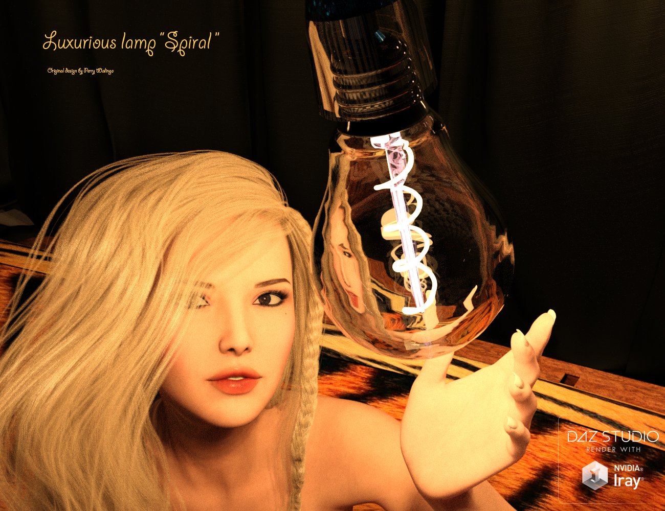 Luxurious Lamp Spiral by: PW Productions, 3D Models by Daz 3D