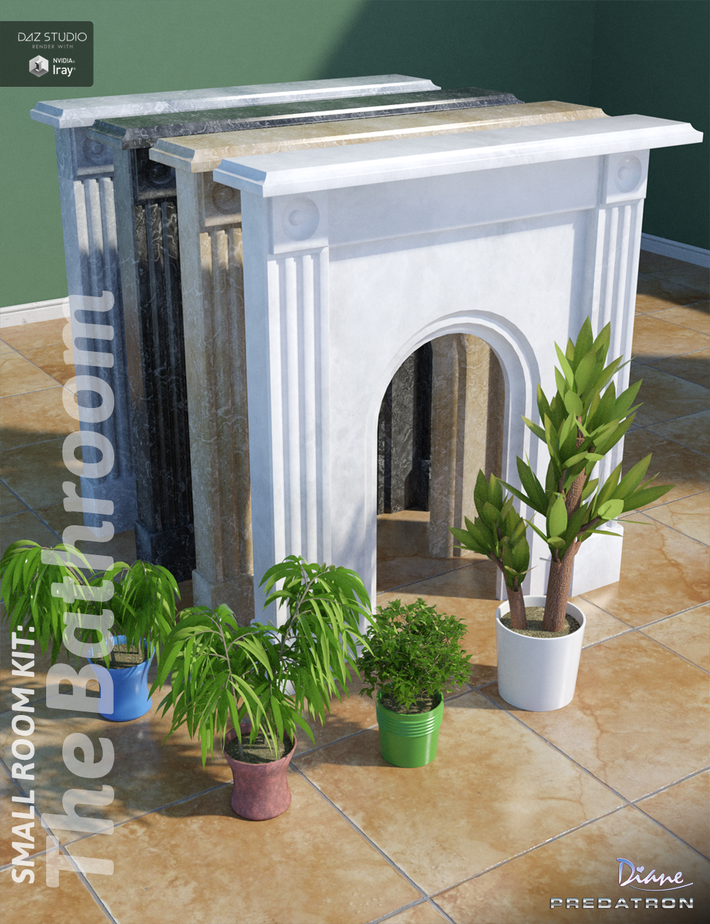 Small Room Kit: Bathroom Props Small Room Kit: Bathroom Props by: PredatronDiane, 3D Models by Daz 3D