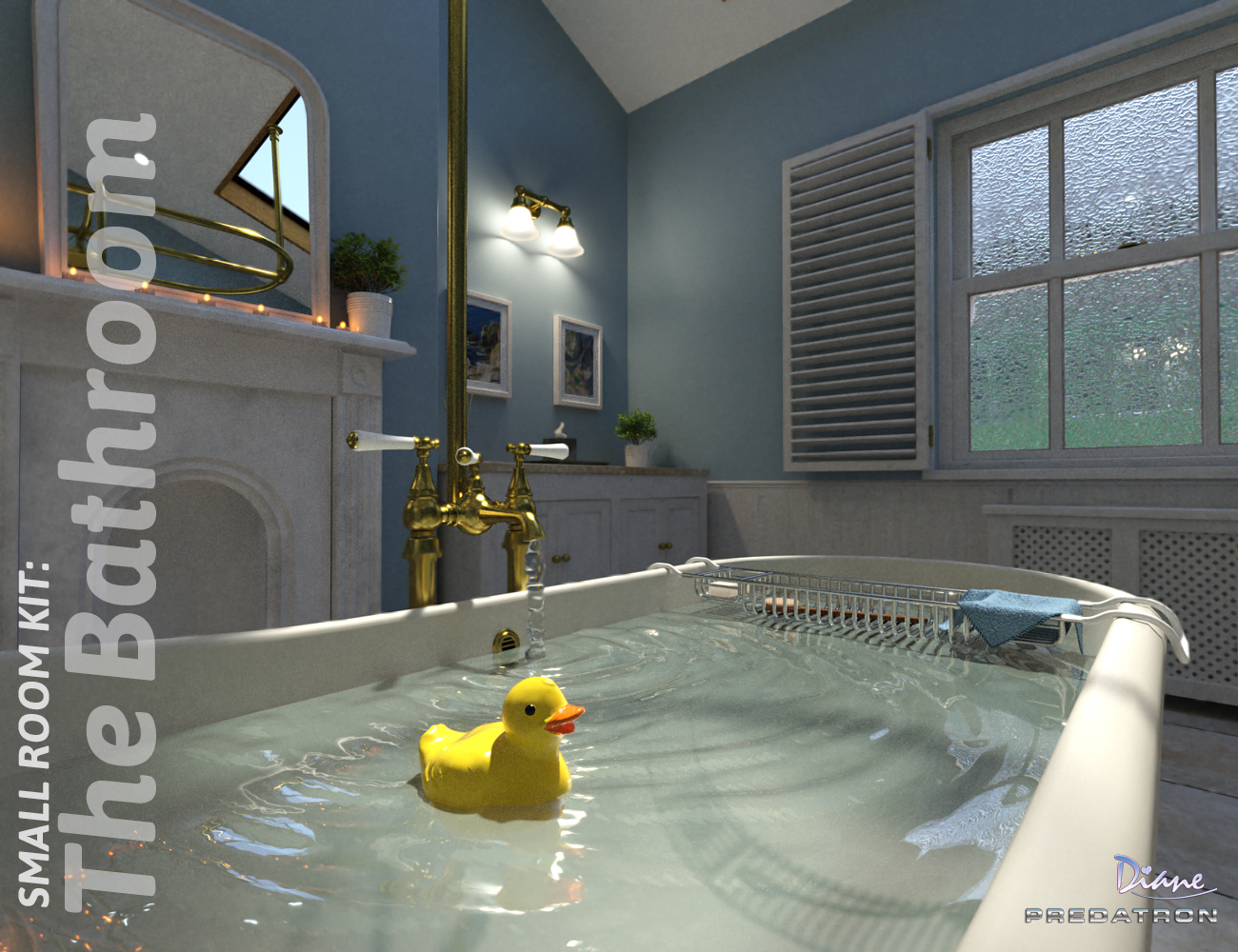 Small Room Kit: Bathroom Props by: PredatronDiane, 3D Models by Daz 3D