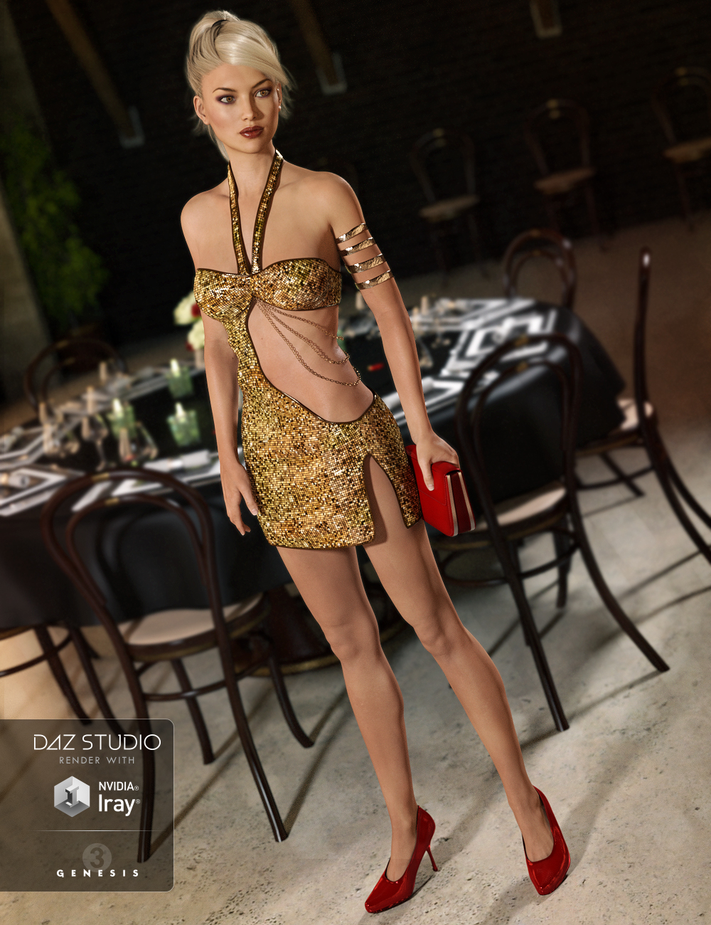 Club Night Out Outfit Textures by: ShanasSoulmate, 3D Models by Daz 3D