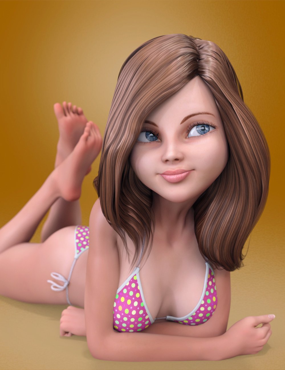 Stylized Megan Character and Hair for Genesis 3 Female(s)