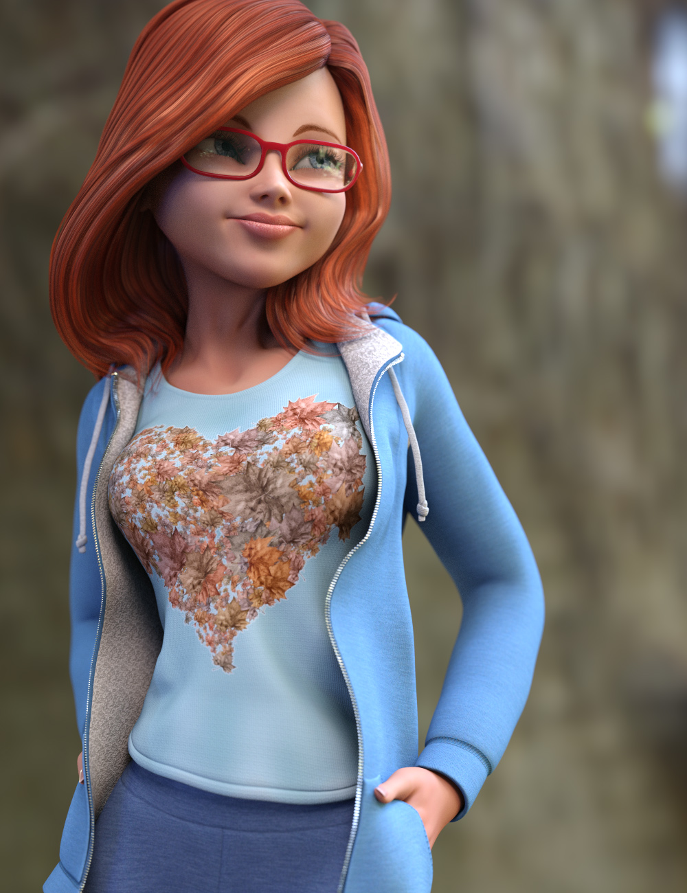 Stylized Megan Clothing and Glasses for Genesis 3 Female(s)