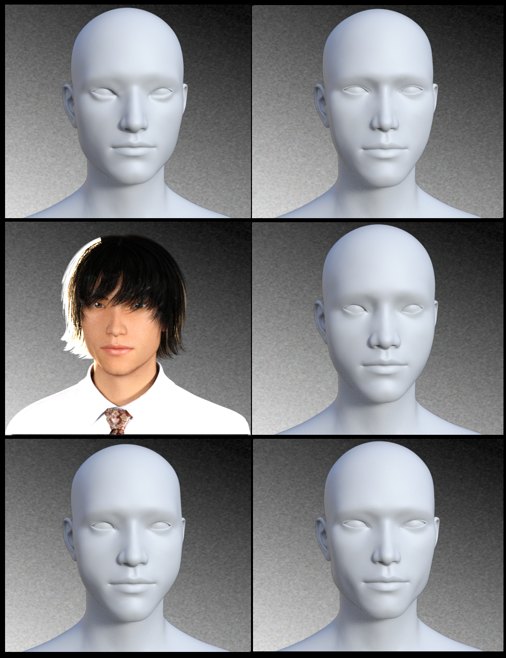 People of Earth: Faces of Asia Genesis 3 Male by: Sickleyield, 3D Models by Daz 3D