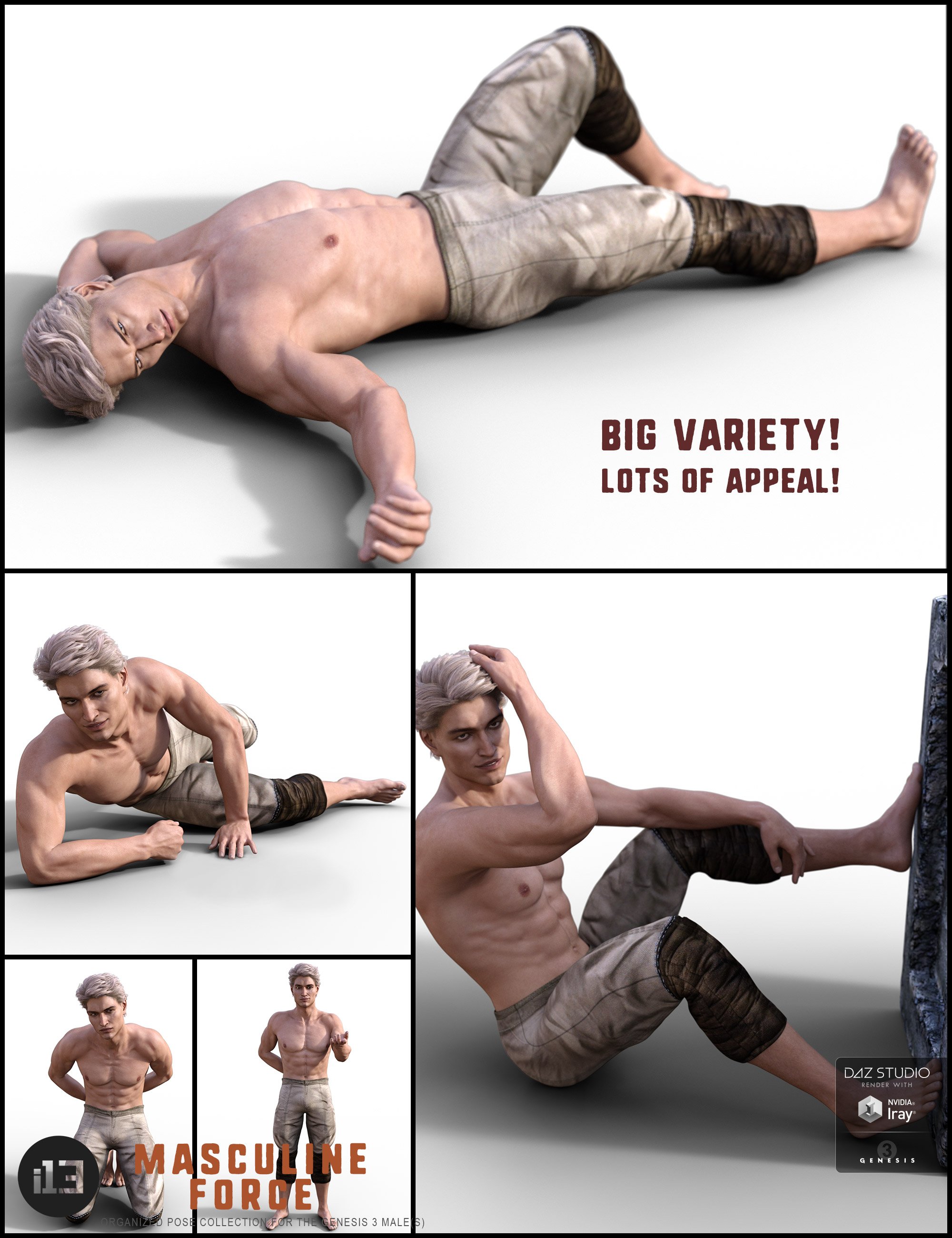 i13 Masculine Force for the Genesis 3 Male(s) i13 Masculine Force for the Genesis 3 Male(s) by: ironman13, 3D Models by Daz 3D