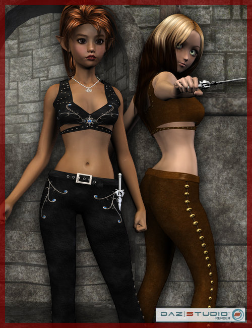 Fortune Hunters for Aiko 3 by: Ryverthorn, 3D Models by Daz 3D