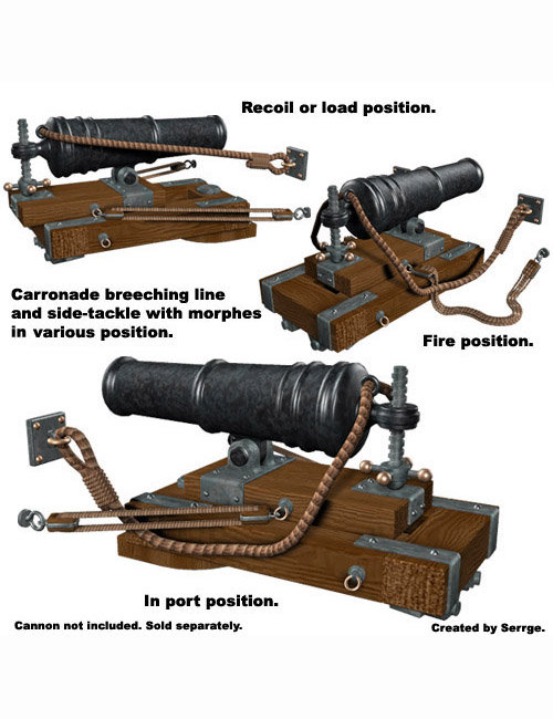 Cannon Accessory Pack by: , 3D Models by Daz 3D