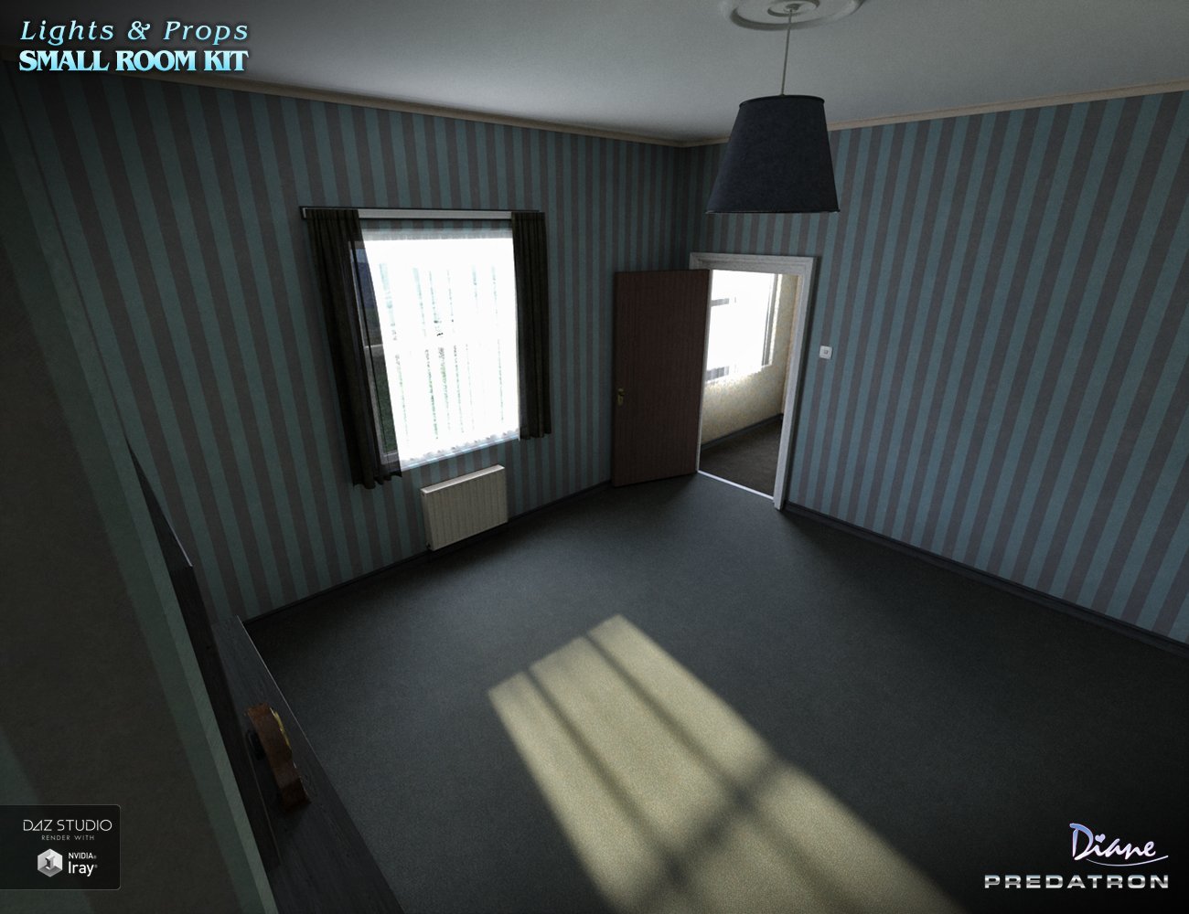Small Room Kit: Lights and Props by: PredatronDiane, 3D Models by Daz 3D