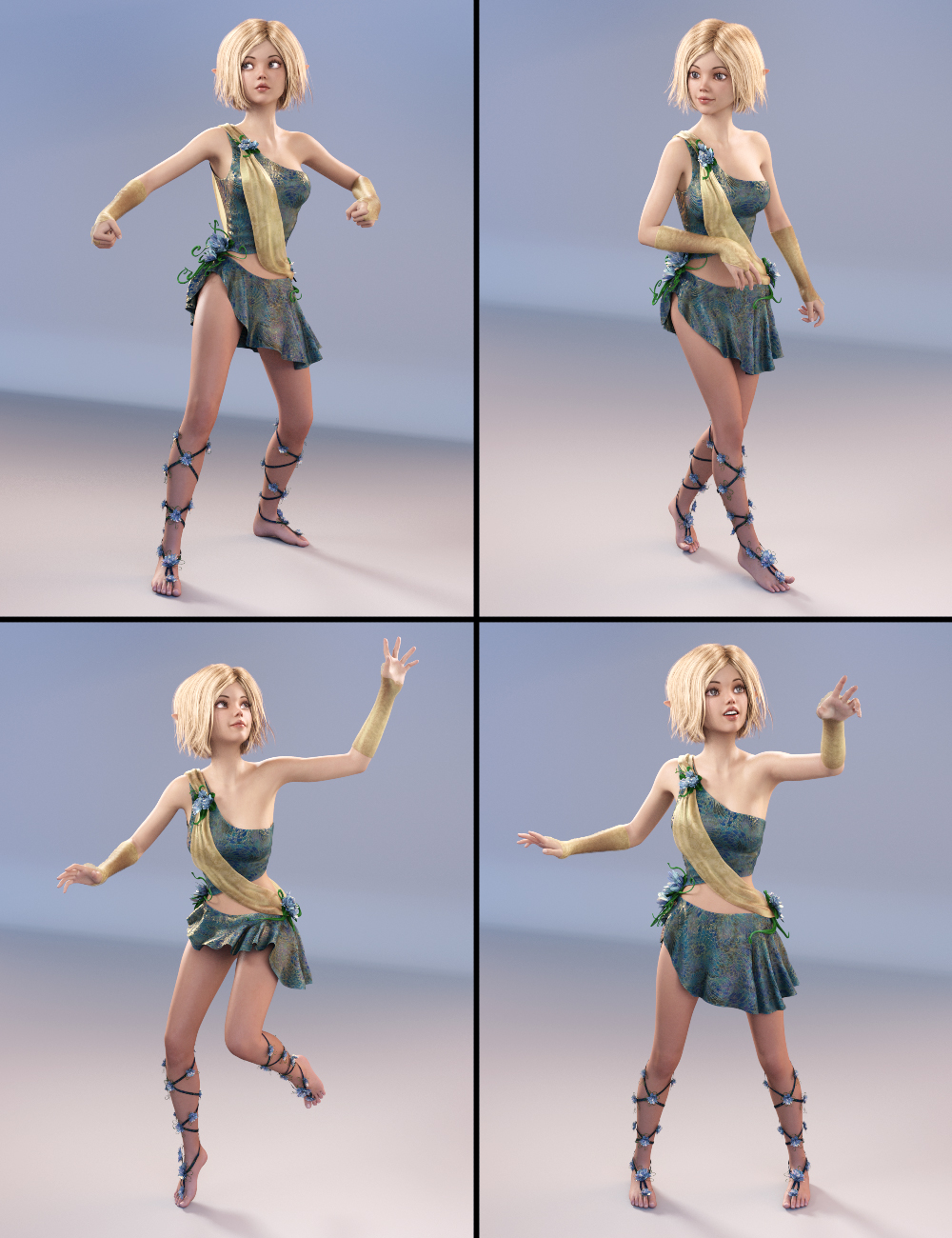 Striking Poses For Mika 7 And Genesis 3 Female Daz 3d 7290