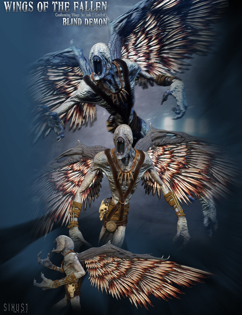 Wings of The Fallen by: Sixus1 Media, 3D Models by Daz 3D