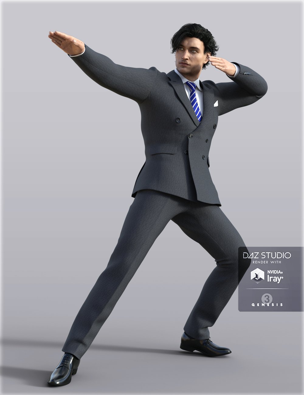 H&C Business Suit B for Genesis 3 Male(s) H&C Business Suit B for Genesis 3 Male(s) by: IH Kang, 3D Models by Daz 3D