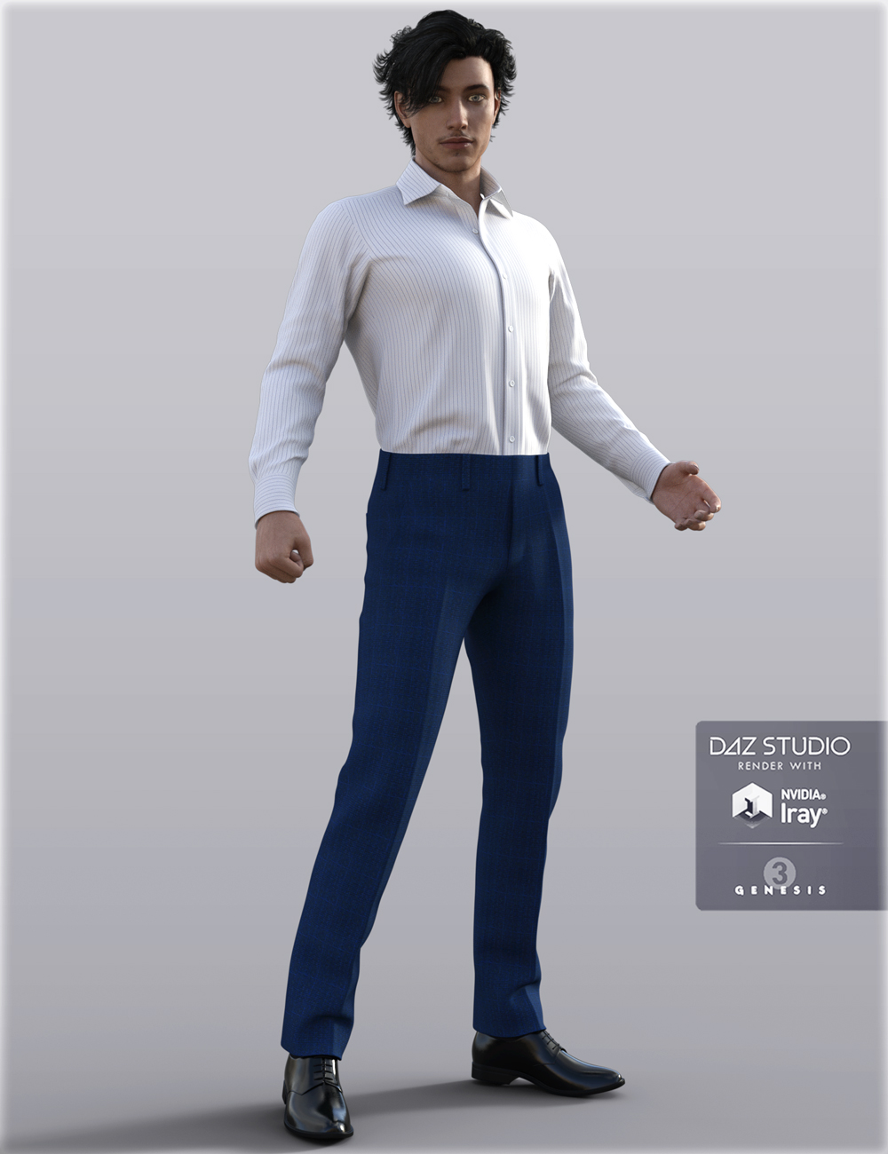 H&C Business Suit B for Genesis 3 Male(s) by: IH Kang, 3D Models by Daz 3D