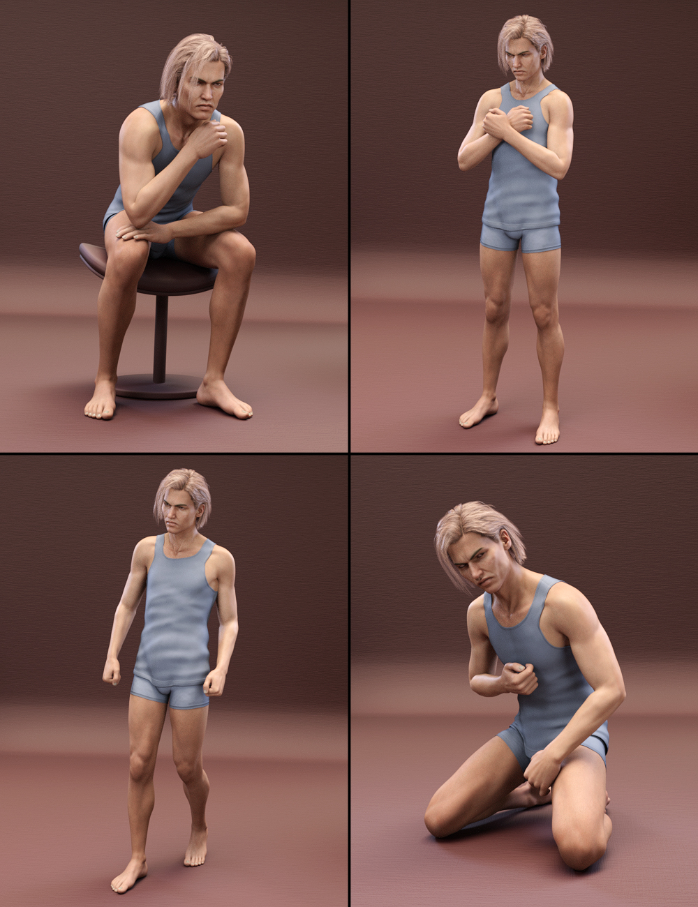 Z Volatile - Poses for Lucian 7 & Genesis 3 Male