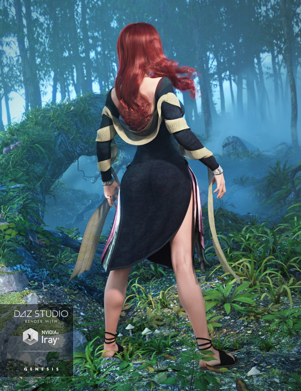 Morrigan Outfit for Genesis 3 Female(s) by: DirtyFairyMada, 3D Models by Daz 3D