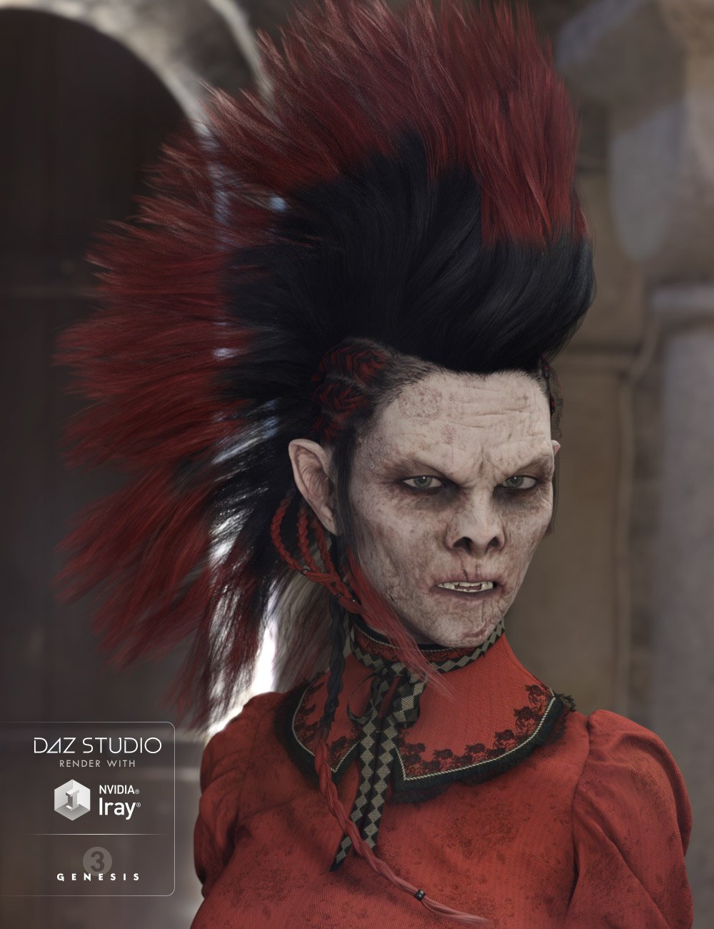 Nox Hair for Genesis 3 Male(s) & Female(s)