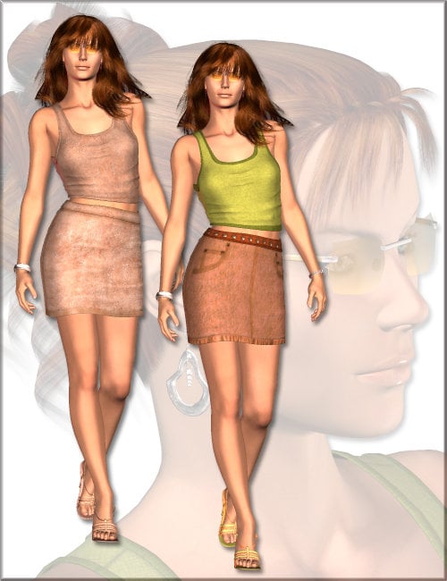 Summer Fashion Expansion for Vicky 3 by: , 3D Models by Daz 3D