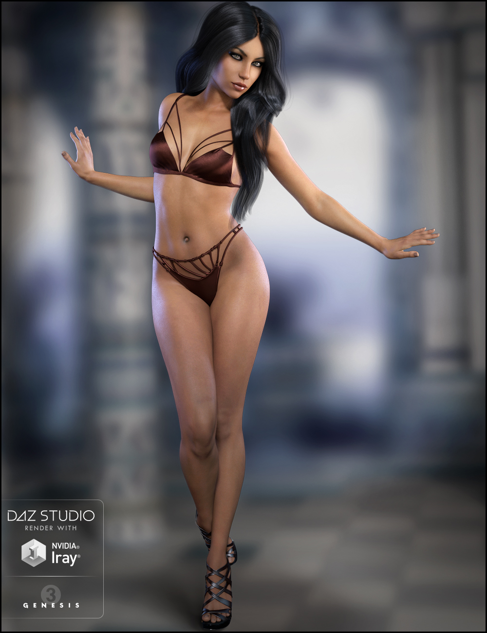 Akasha for Genesis 3 Female by: JessaiiDemonicaEvilius, 3D Models by Daz 3D