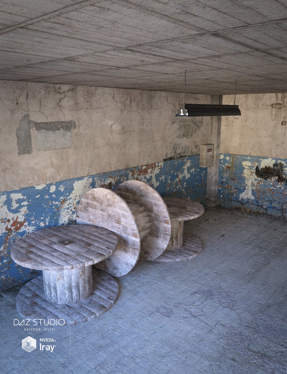 Old Industrial Interior Old Industrial Interior by: , 3D Models by Daz 3D