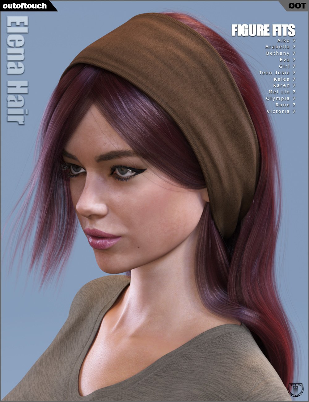 Elena Hair and OOT Hairblending 2.0 for Genesis 3 Female(s) Elena Hair and OOT Hairblending 2.0 for Genesis 3 Female(s) by: outoftouch, 3D Models by Daz 3D