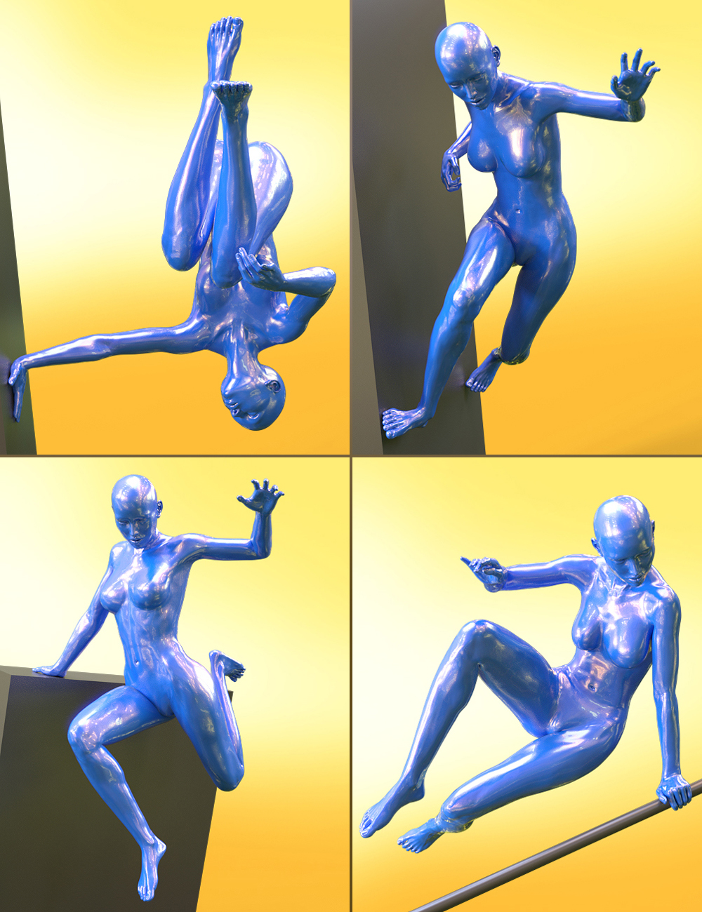 Free Running Poses for Victoria 7 and Genesis 3 Female by: Devon, 3D Models by Daz 3D