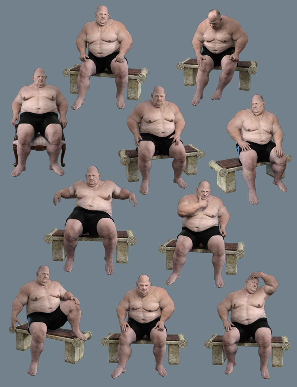 George Pose Collection George Pose Collection by: Deepsea, 3D Models by Daz 3D