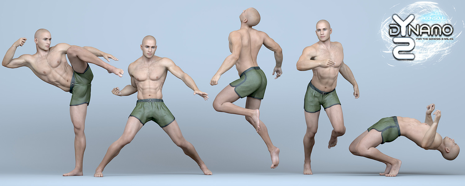 dYnamo 2 Poses for Genesis 3 Male(s) dYnamo 2 Poses for Genesis 3 Male(s) by: Aeon Soul, 3D Models by Daz 3D