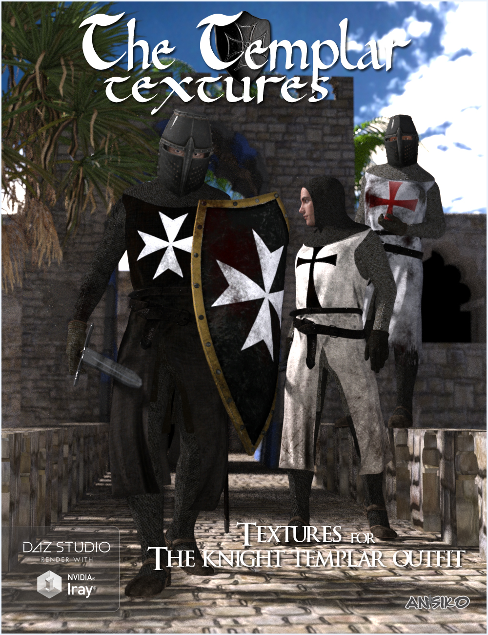 The Templar Textures by: Ansiko, 3D Models by Daz 3D