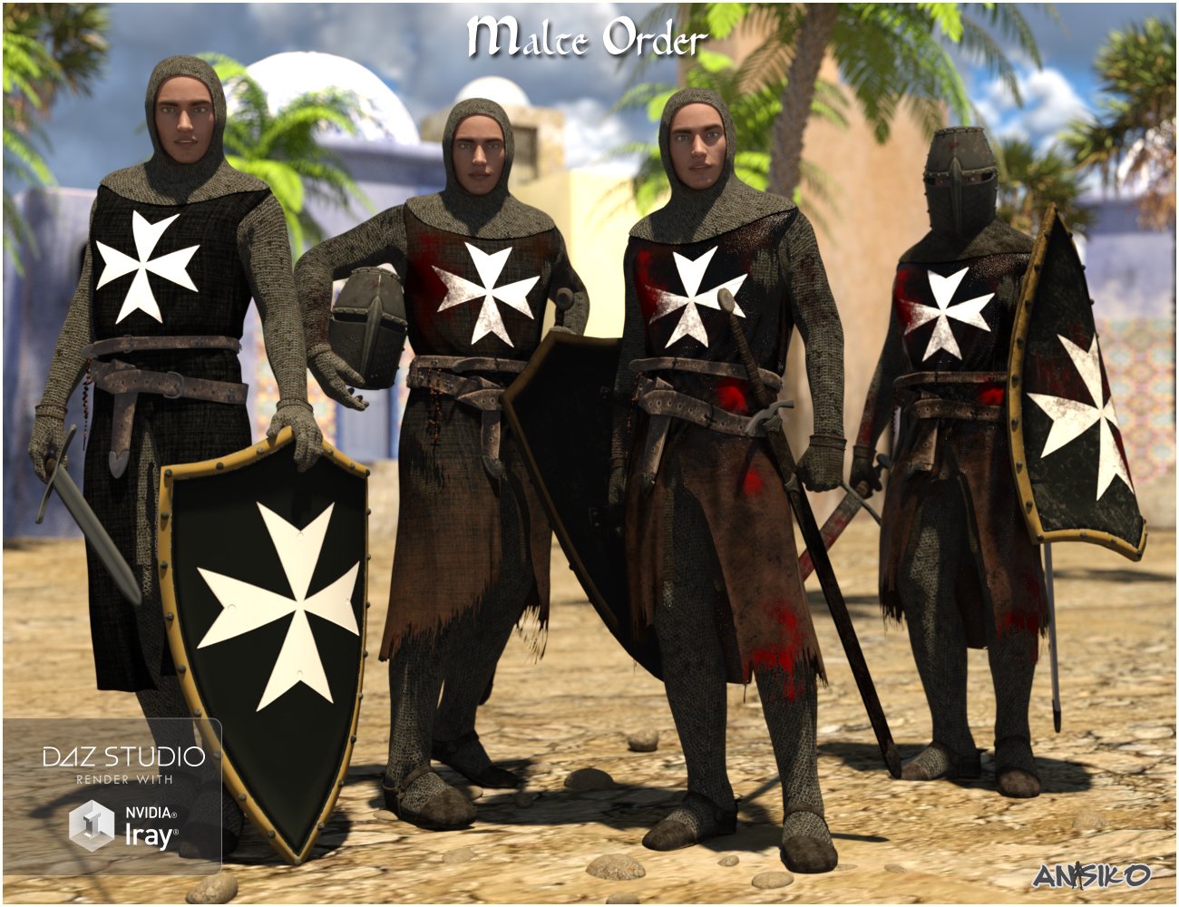 The Templar Textures The Templar Textures by: Ansiko, 3D Models by Daz 3D
