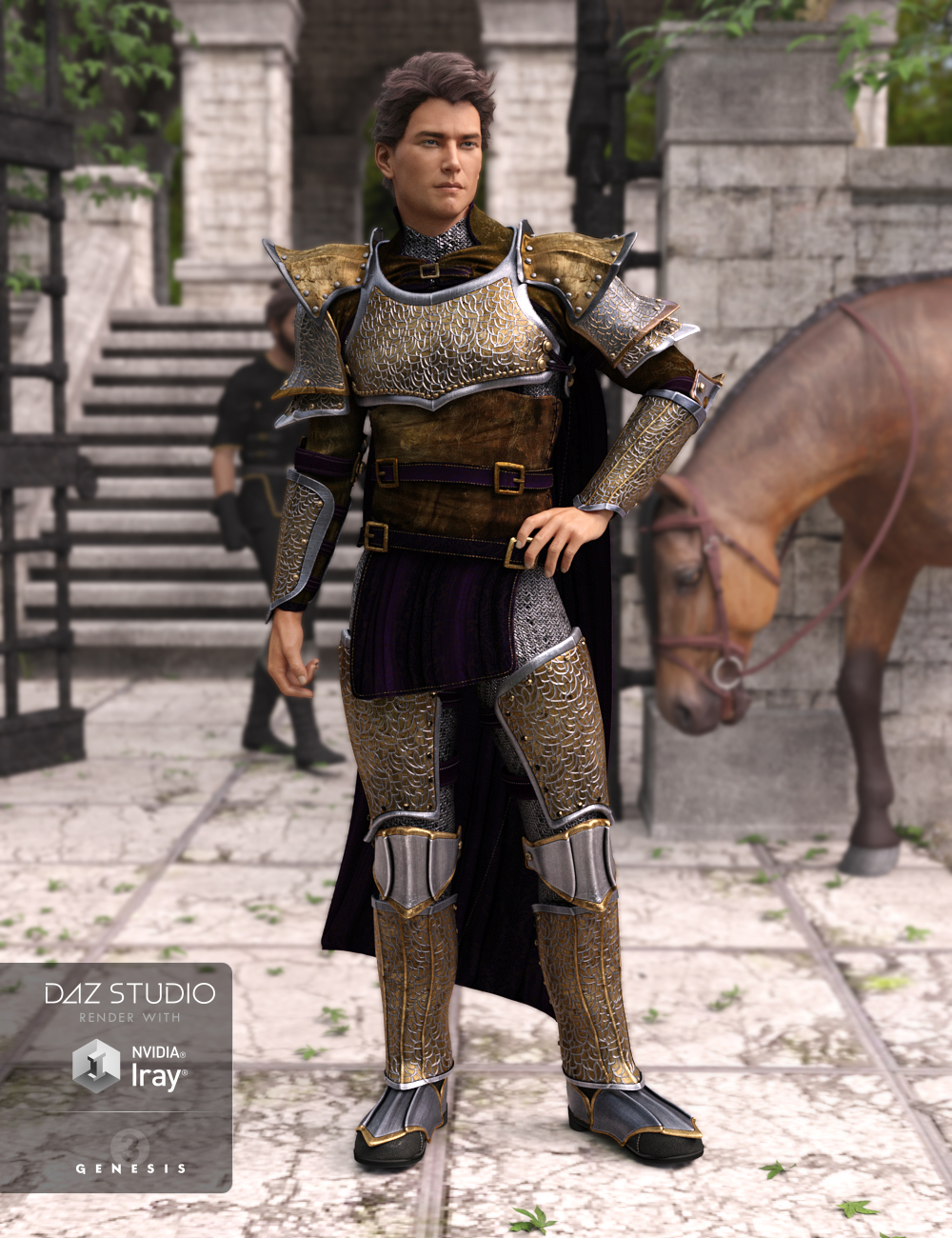 Chevalier Armor Textures by: Anna Benjamin, 3D Models by Daz 3D
