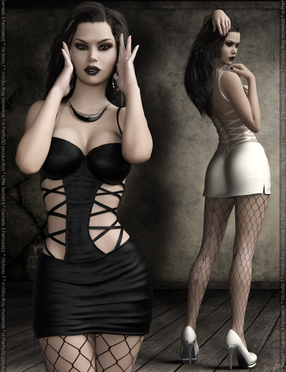 Little Secret II for Genesis 3 Female(s) by: Pretty3D, 3D Models by Daz 3D
