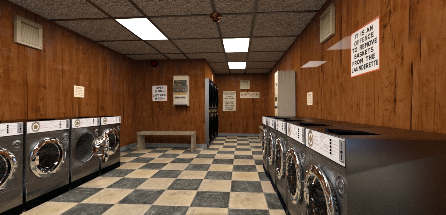 The Laundromat by: Serum, 3D Models by Daz 3D