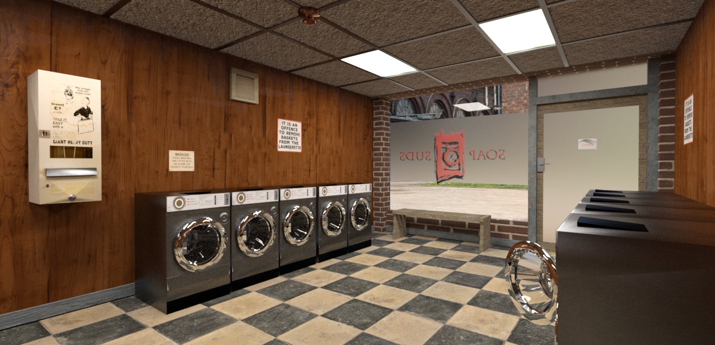The Laundromat by: Serum, 3D Models by Daz 3D