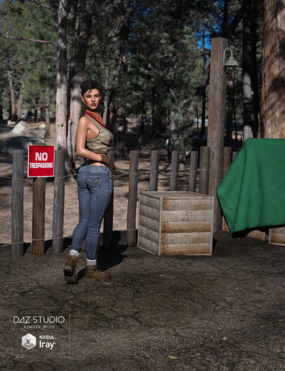 The Back Fence 3 by: , 3D Models by Daz 3D