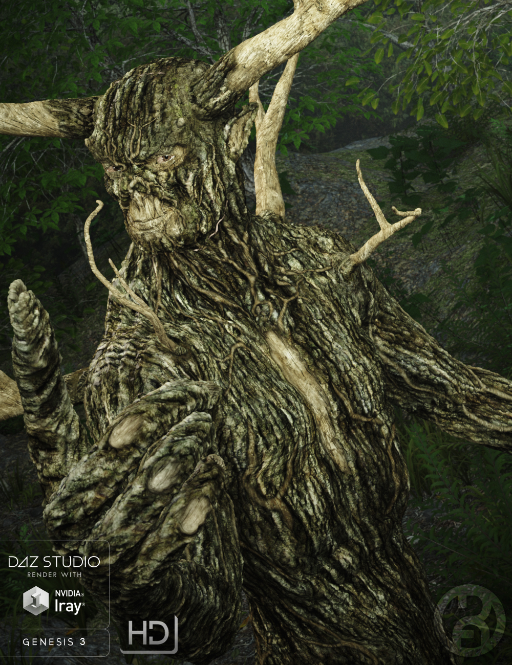 Forest King for Genesis 3 Male by: RawArt, 3D Models by Daz 3D
