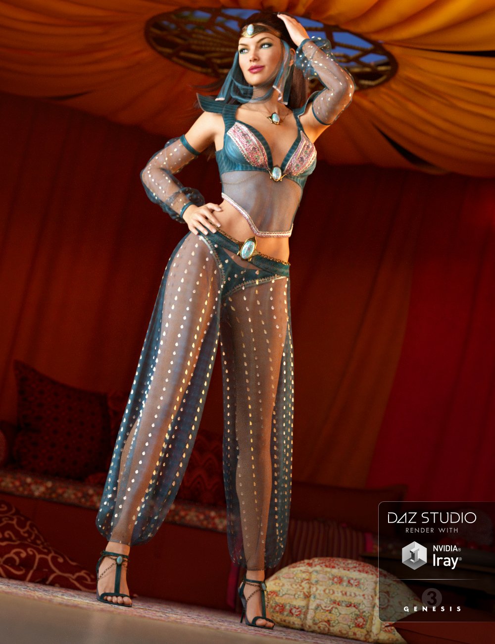 Wish Granter Outfit for Genesis 3 Female(s) by: NikisatezArien, 3D Models by Daz 3D