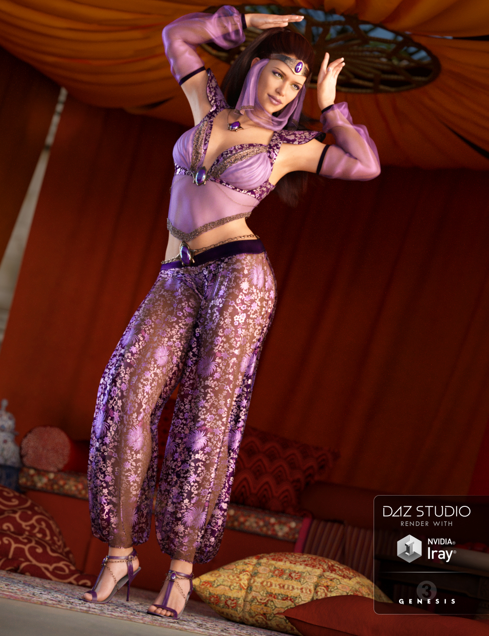 Wish Granter Outfit for Genesis 3 Female(s) by: NikisatezArien, 3D Models by Daz 3D