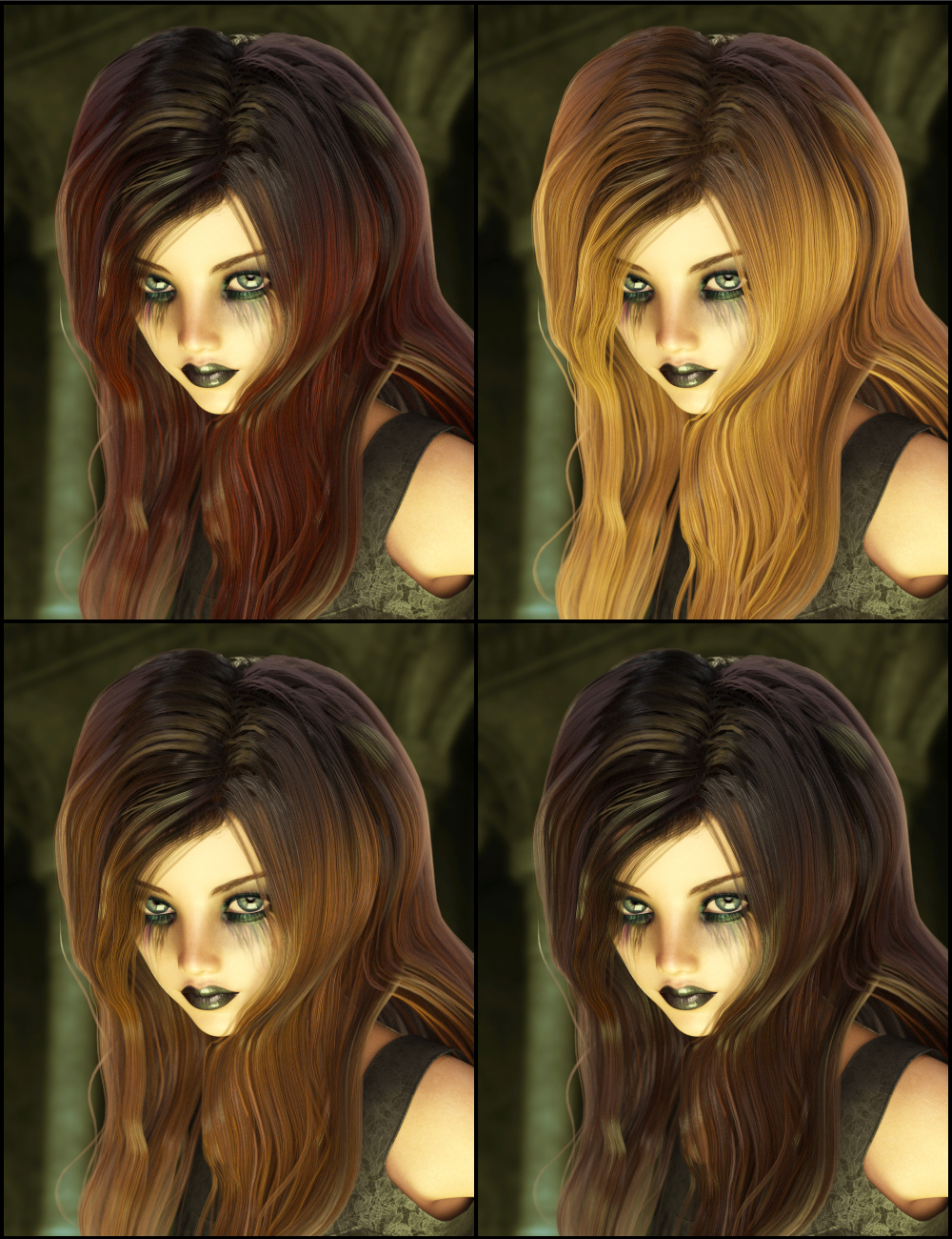 Waif Hair for Genesis 3 Female(s) by: 3DCelebrity, 3D Models by Daz 3D