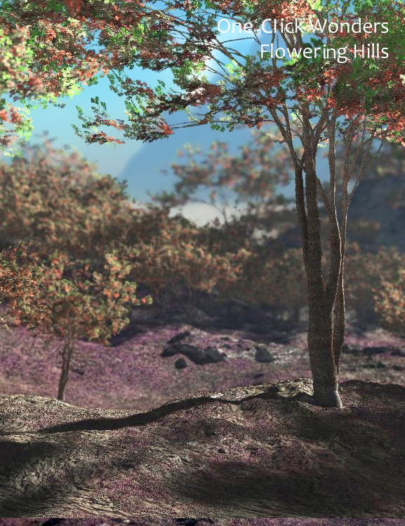 Flowering Hills for Vue - One Click Wonders by: MartinJFrost, 3D Models by Daz 3D